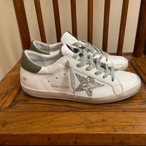 Golden Goose superstar sneakers glitter star sz 39